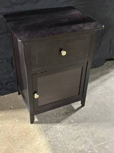 Nightstand Cabinet with Top Drawer and Lower Cabinet Door