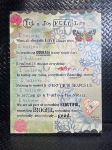 Its a Joy FULL Life - Inspirational Wall Art Print by DEMDACO