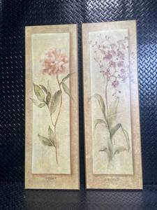 Peony & Orchid Botanical Prints - Vertical Framed Wall Art