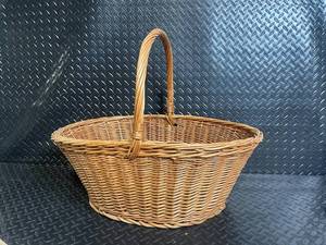Two Nesting Wicker Baskets - Handwoven Oval Storage Bins