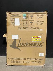 Lockways Combo Board Whiteboard - Model U11955 762779 - 48x36 Silver Frame