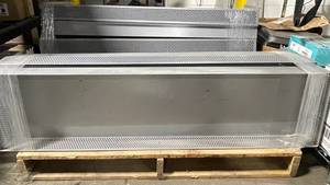 Perforated Steel Wall-Mounted Shelving Baskets on Track