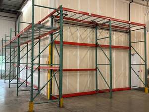 Heavy-Duty Warehouse Pallet Racking System - Multi-Tier, 1710 LBS