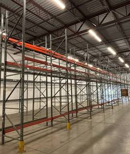 Industrial Pallet Racking System - Steel Uprights with Beams (Warehouse Storage)