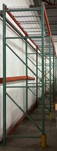Industrial Pallet Rack System with Uprights, Beams & Diagonal Bracing