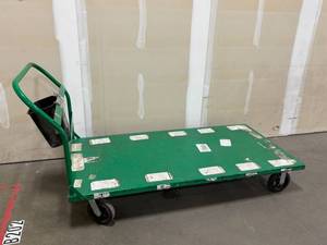 Platform Cart with Handle and Four Swivel Wheels - Industrial Utility Cart