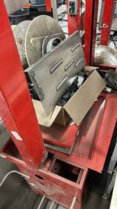 P-715 Industrial Spool Unwinder on Steel Frame - SalvageParts