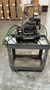 Husky 3 Gallon Portable Air Compressor - 1 HP, 125 PSI, Dual Gauges