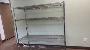 Heavy-Duty 4-Tier Wire Shelving Unit