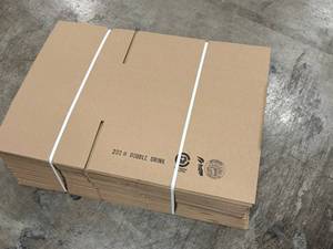 (25) Count Double-Wall Corrugated Cardboard Boxes