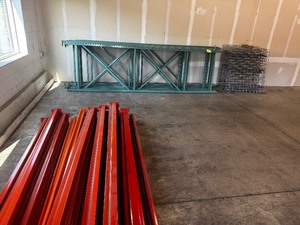 Heavy-Duty Warehouse Pallet Racking System - (Racking will be disassembled for pick up)