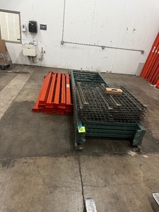 Industrial Pallet Rack System Components - Uprights, Beams (Racking will be disassembled for pick up)