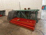 Industrial Pallet Racking System with Wire Mesh Decks (Racking will be disassembled for pick up)