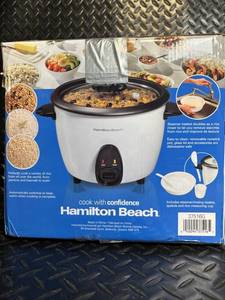 Hamilton Beach 16-Cup Rice Cooker & Steamer - Open Box, Not Sealed