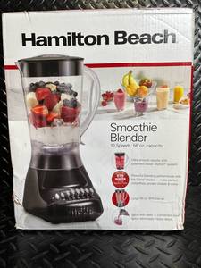 Hamilton Beach Smoothie Blender - 56 oz Jar, 10 Speeds, 575 Watts - Open Box