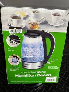 Hamilton Beach 1.7 Liter Glass Electric Kettle Open Box