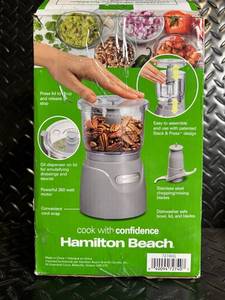 Hamilton Beach Stack & Press Food Processor Open Box - 350W
