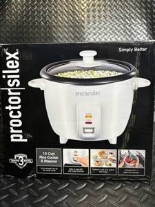Proctor-Silex 37533G 10-Cup Rice Cooker & Steamer - Open Box, Not Sealed