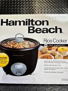 Hamilton Beach Rice Cooker 20-Cup Open Box