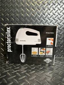Proctor-Silex 5-Speed Hand Mixer - Open Box, 100 Watts, Bowl Rest