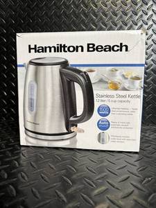 Hamilton Beach Stainless Steel Kettle 1.2 L  5 Cup Capacity - Open Box