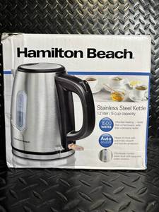 Hamilton Beach Stainless Steel Kettle 1.2 L 1500W Open Box