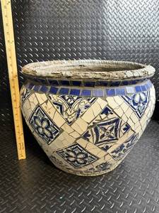 Large Mosaic Ceramic Planter Pot