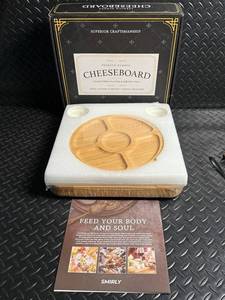 Smirly Cheeseboard Premium Bamboo Charcuterie & Serving Tray Kit