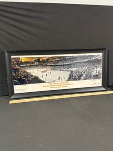 The First & Last Hurrah - Boston Bruins vs Montreal Canadiens at the Boston Garden (Framed Print)