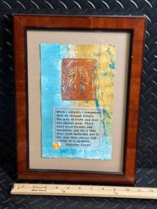 Mahatma Gandhi Quote Framed Print - Inspirational Wall Art