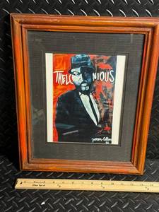 Jackson-Collins Signed Framed Portrait Print - Thelonious Monk