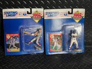 Starting Lineup 1995 Edition Baseball Figures - Ken Griffey Jr. & Mo Vaughn (Lot of 2)