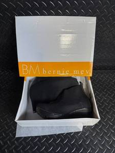 Bernie Mev Knit Chelsea-Style Ankle Boots with Wedge Heel