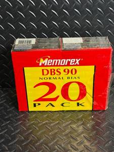 Memorex DBS 90 90-Minute Audio Cassette Tapes - 20 Pack, Normal Bias Type I