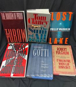 Tom Clancy, Scott Turow & Phillip Margolin - Assorted Thriller Books (Lot of 6)