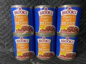 RI 4 - Brooks Chili Beans - Red Beans in Chili Sauce (6 Cans) 30.5 oz Net Wt