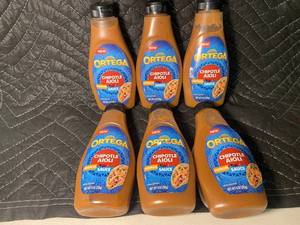 IN 1 - Ortega Chipotle Aioli Sauce Bottles - 9 oz (255 g) Each - 6 Total Bottles
