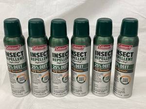 Coleman Insect Repellent 25% DEET Ultra Dry Formula (Lot of 6)