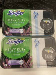 Swiffer Heavy Duty Wet Cloths Lavender Scent - 2 boxes