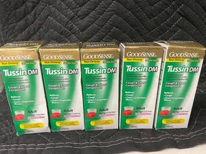 GoodSense Tussin DM Cough & Chest Congestion Raspberry Flavor - 4 Fl Oz (118 mL) - Adults 12 & Over