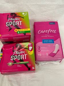Playtex Sport Tampons & Carefree Liners (Assorted Feminine Hygiene)