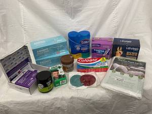 Mixed Lot, Clorox, Tampons, Colgate Dog waste bags and more