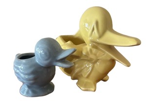 LLBR - Two Vintage McCoy Duck Planters