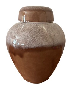 LLBR - Vintage McCoy Brush Pottery Drip-Glazed Vessel