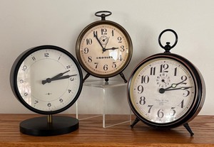 LR - Three Decorative Clocks by Sterling & Noble, Crosley and More