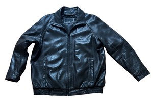 LR - Wilsons Black Leather Coat - Size 2XLT