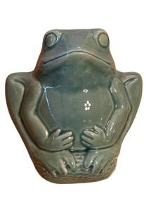 K1 - McCoy Frog Wall Pocket - Vintage Ceramic Wall Decor