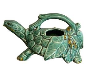 K1 - Vintage McCoy Art Pottery Turtle Planter Watering Vessel