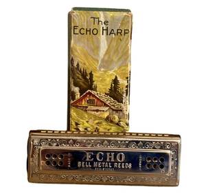 K1 - Vintage Hohner Echo Harp Harmonica - 5580 M2 - Key CG - Made in Germany