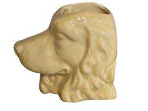 K1 - McCoy Spaniel Planter - Vintage Ceramic 6-Inch Tall